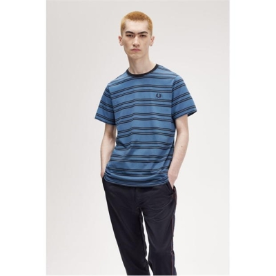 Tricou dungi Fred Perry Fred Fine barbati albastru r21