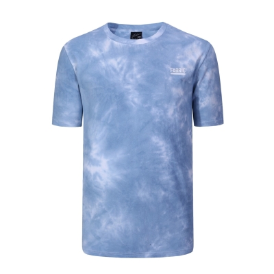 Tricou Fabric Tie Dye maneca scurta pentru Barbati albastru