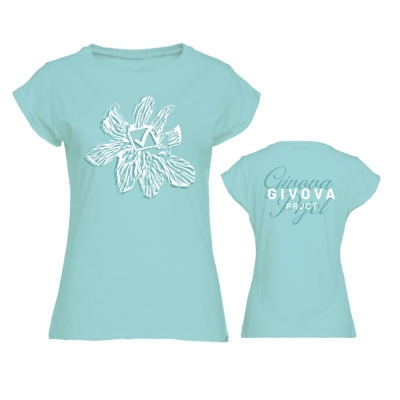 Tricou FLORAL Givova pentru Femei verde tiffany