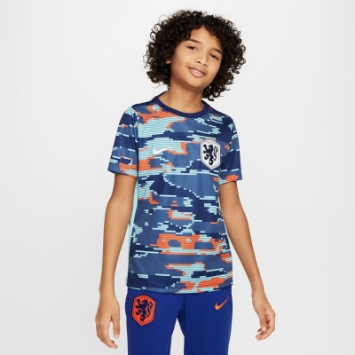 Tricou fotbal Nike Netherlands Academy Pro 2024 Juniors albastru