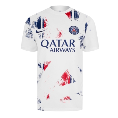 Tricou fotbal Nike Paris Saint Germain Academy Pro Away 2024 2025 pentru femei alb