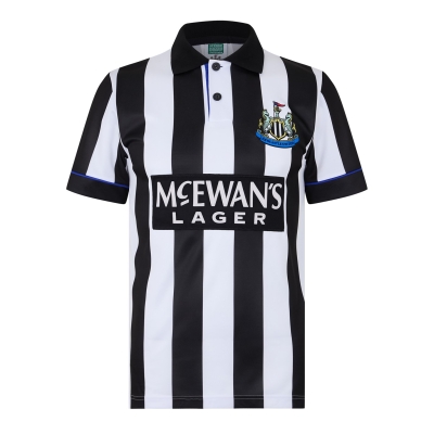 Tricou fotbal Score Draw Newcastle United 1995 Acasa negru