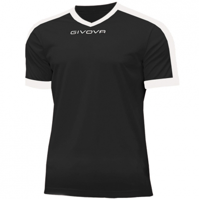 Tricou Givova Revolution Interlock negru And alb MAC04 1003