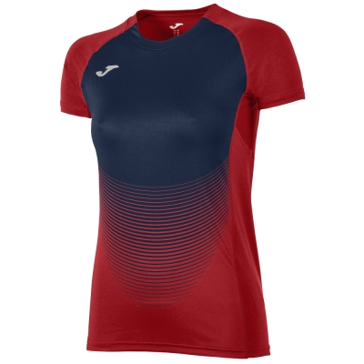 Tricou Joma Elite Vi rosu-bleumarin cu maneca scurta pentru Femei