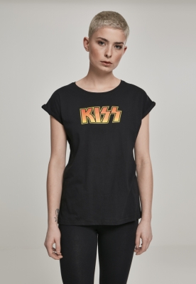 Tricou KISS pentru Femei negru Merchcode