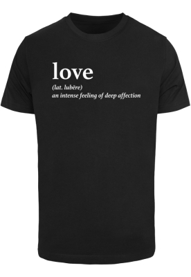 Tricou Love Definition Round Neck negru Mister Tee