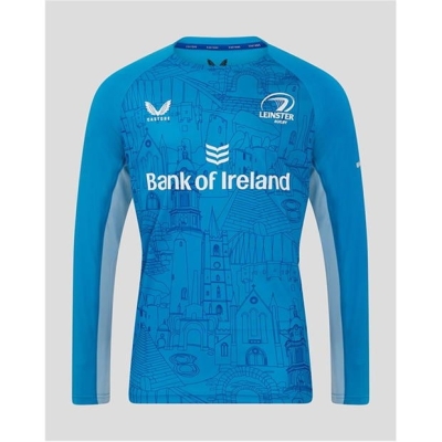 Tricou Castore Leinster antrenament cu Maneca Lunga 2024 2025 pentru adulti med albastru