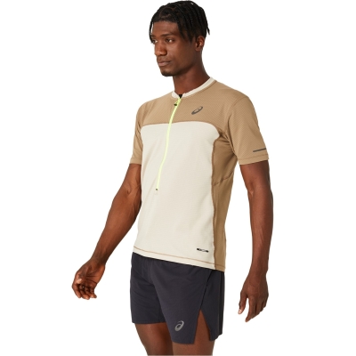 Tricou maneca scurta Asics Fuji barbati bej