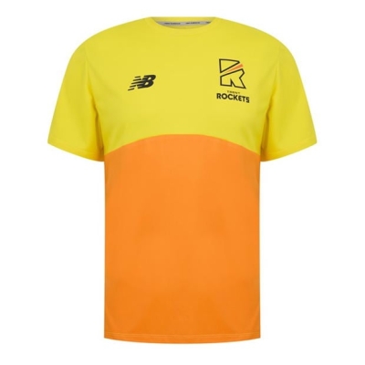 Tricou maneca scurta New Balance TRkts J pentru barbati verde galben