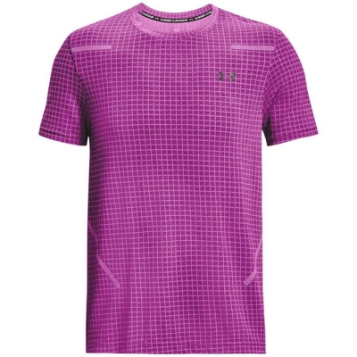 Tricou maneca scurta Seamless Under Armour pentru barbati mov