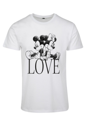 Tricou Minnie Loves Mickey pentru Femei alb Merchcode