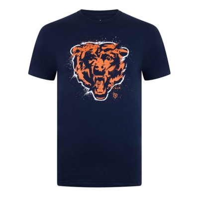 Tricou NFL Splatter Unisex pentru adulti negru bears