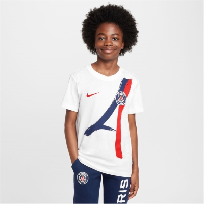 Tricou Nike Paris Saint Germain Iconic Juniors alb