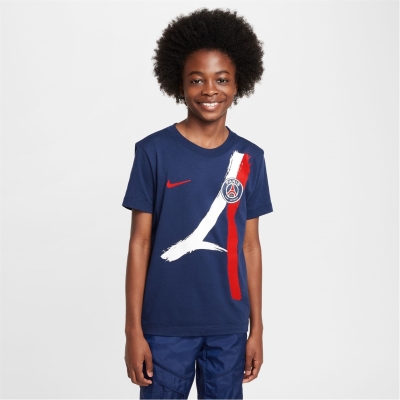 Tricou Nike Paris Saint Germain Iconic Juniors albastru