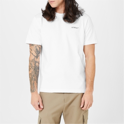 Tricou OFF alb Scratch Arrow