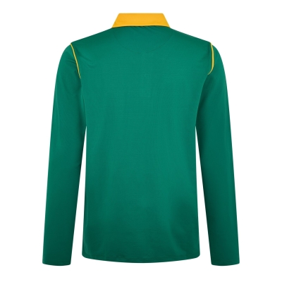 Tricou polo maneca lunga Castore SA pentru barbati verde galben