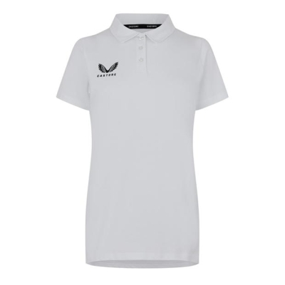 Tricou polo maneca scurta Castore femei alb