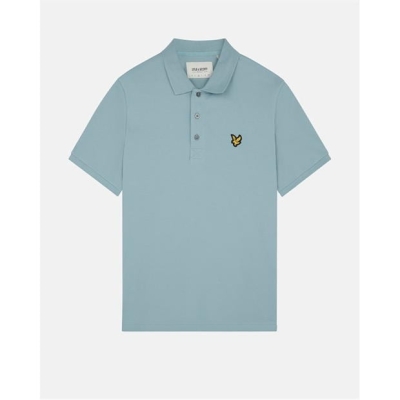 Tricou polo maneca scurta Lyle and Scott Lyle Basic pentru barbati away albastru w700