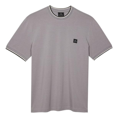 Tricou PS PAUL SMITH Logo Patch flat gri