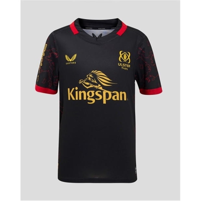 Castore Ulster Provincial Shirt 2024 2025 pentru copii negru rosu