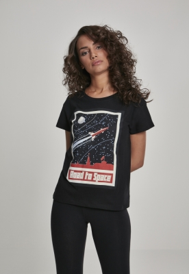 Road To Space Box Tee pentru Femei negru Miss Tee