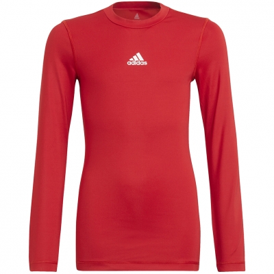 Tricou 's adidas Youth Techfit cu Maneca Lunga rosu H23154 pentru Copii