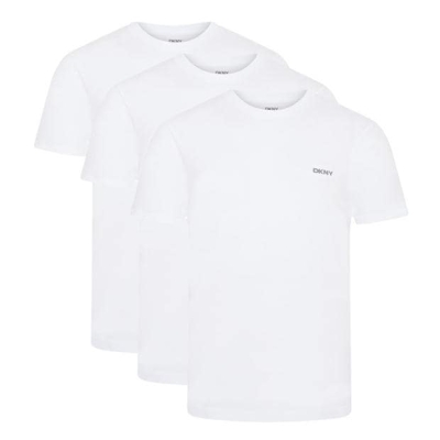 Tricou Set de 3 DKNY maneca scurta pentru Barbati alb