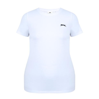 Tricou Slazenger cu guler rotund pentru femei alb