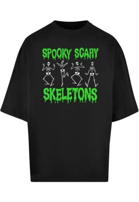 Tricou Spooky Scary Skeletons - Dance Huge negru Merchcode