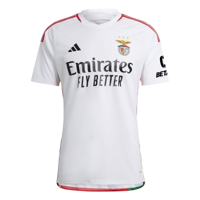 Tricou sport Third adidas Benfica 2023 2024 pentru adulti alb