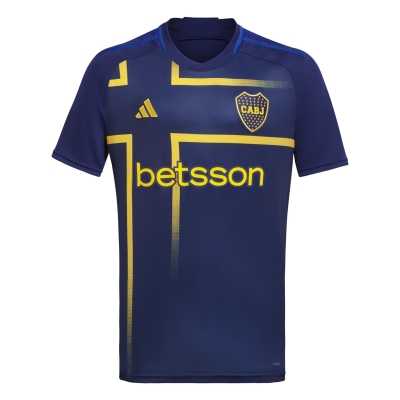 Tricou sport Third adidas Boca Juniors 2023 2024 Juniors albastru auriu