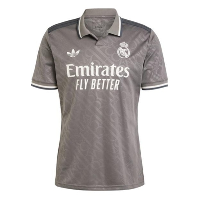 Tricou sport Third adidas Real Madrid 2024 2025 pentru adulti gri