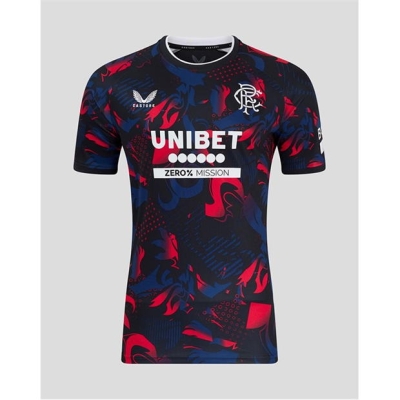 Tricou sport Third Castore Rangers 2024 2025 pentru Femei gri rosu