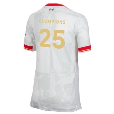 Tricou sport Third Nike Liverpool Champions 2024 2025 pentru adulti alb