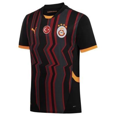 Tricou sport Third Puma Galatasaray 2024 2025 pentru adulti negru portocaliu