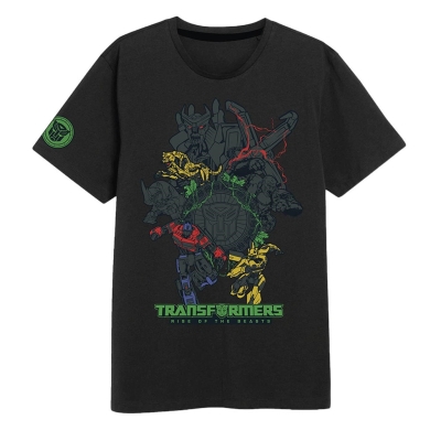 Tricou Transformers Transformers negru XL multicolor