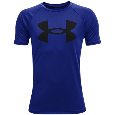 Sort cu logo Under ARMOUR UA Tech™ Big Sleeve pentru baieti albastru roial negru