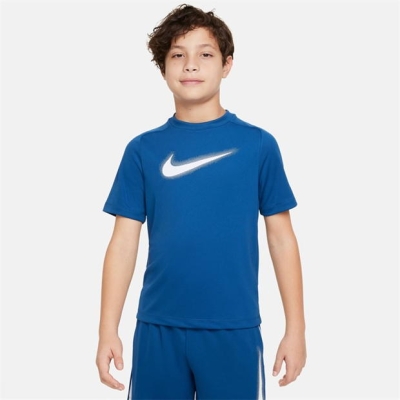 Nike Multi Big () Dri-FIT imprimeu Graphic antrenament Top pentru baieti pentru Copii court albastru