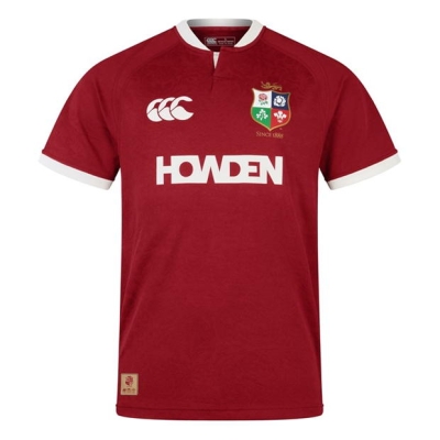 Tricouri Canterbury British and Irish Lions 2024 pentru adulti rosu dahlia