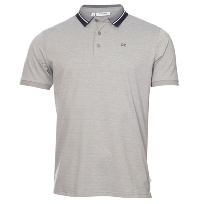 Tricouri Polo Calvin Klein Golf Whisper pentru Barbati argintiu gri