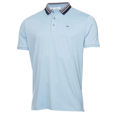 Tricouri Polo Calvin Klein Golf Whisper pentru Barbati pudrat albastru