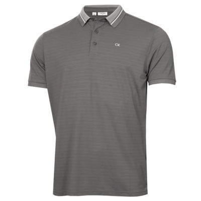 Tricouri Polo Calvin Klein Golf Whisper pentru Barbati gri carbune