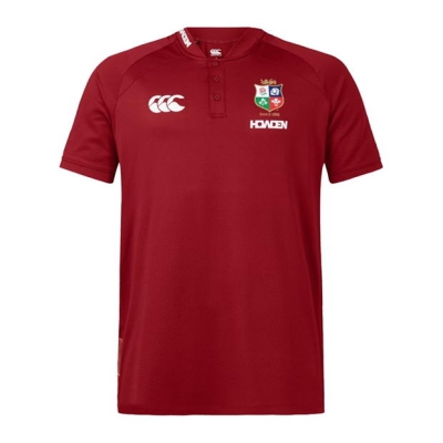 Tricouri Polo Canterbury British and Irish Lions 2024 pentru adulti rosu dahlia