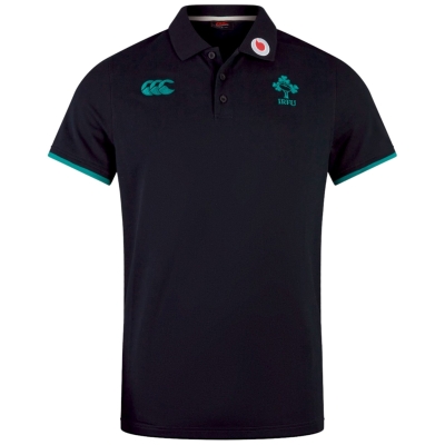 Tricouri Polo Canterbury Ireland Rugby Team 2024 pentru adulti negru verde