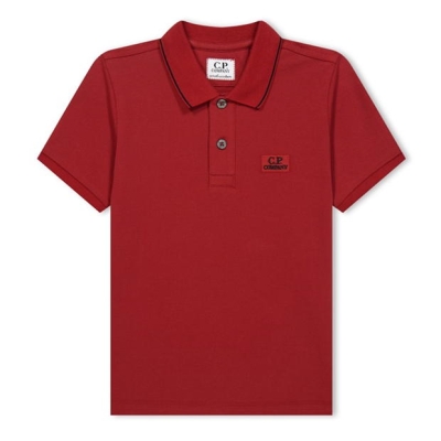 Tricouri Polo CP COMPANY Logo pentru baieti rosu