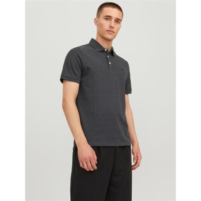 Tricouri Polo cu Maneca Scurta Jack and Jones Paulos Tipped Pique inchis gri