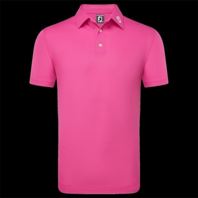 Tricouri Polo FootJoy Solid pentru Barbati hot roz