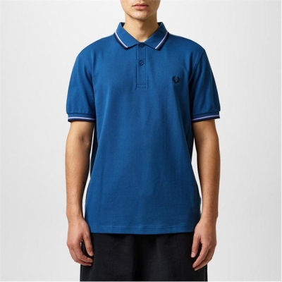 Tricouri Polo Fred Perry maneca scurta Twin Tipped albastru