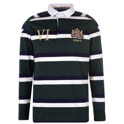 Tricouri Polo Howick cu Maneca Lunga Rugby verde