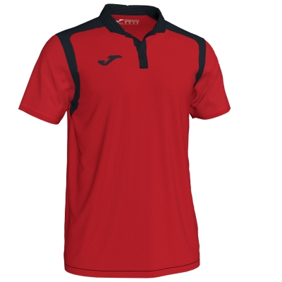 Joma Tricou Polo Champion V rosu-negru cu maneca scurta